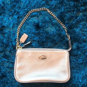 Coach Metallic Wristlet